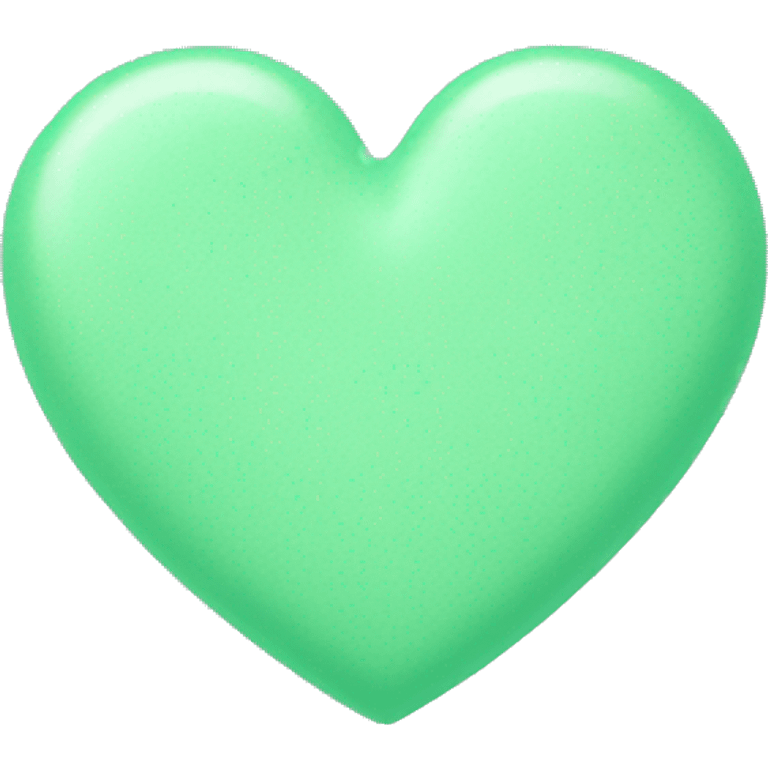 Mint green heart emoji