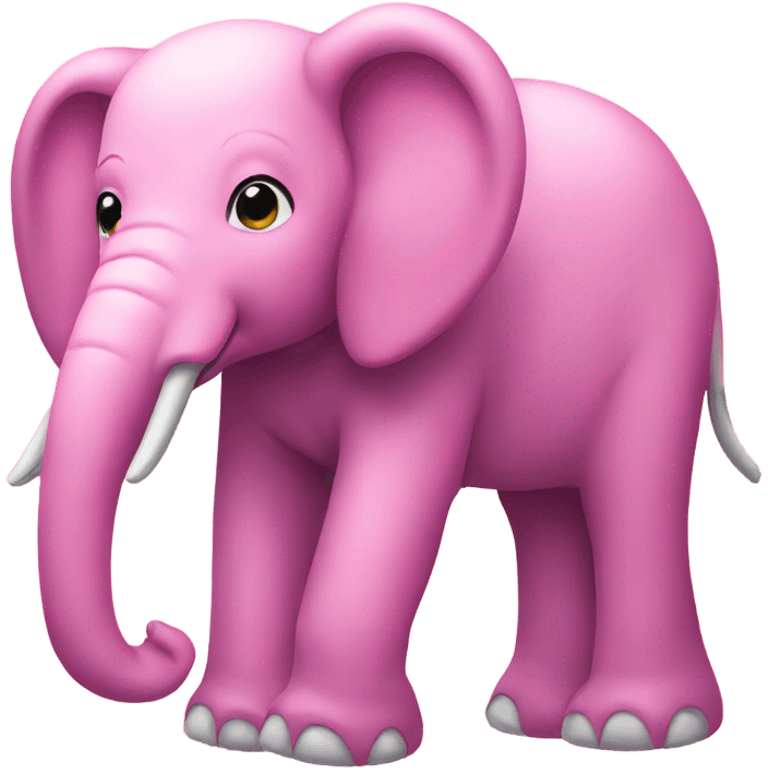 Pink elephant emoji