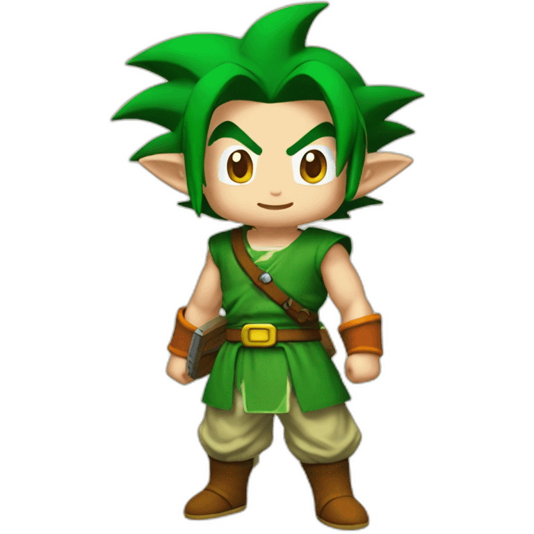 Goku as link from Zelda emoji