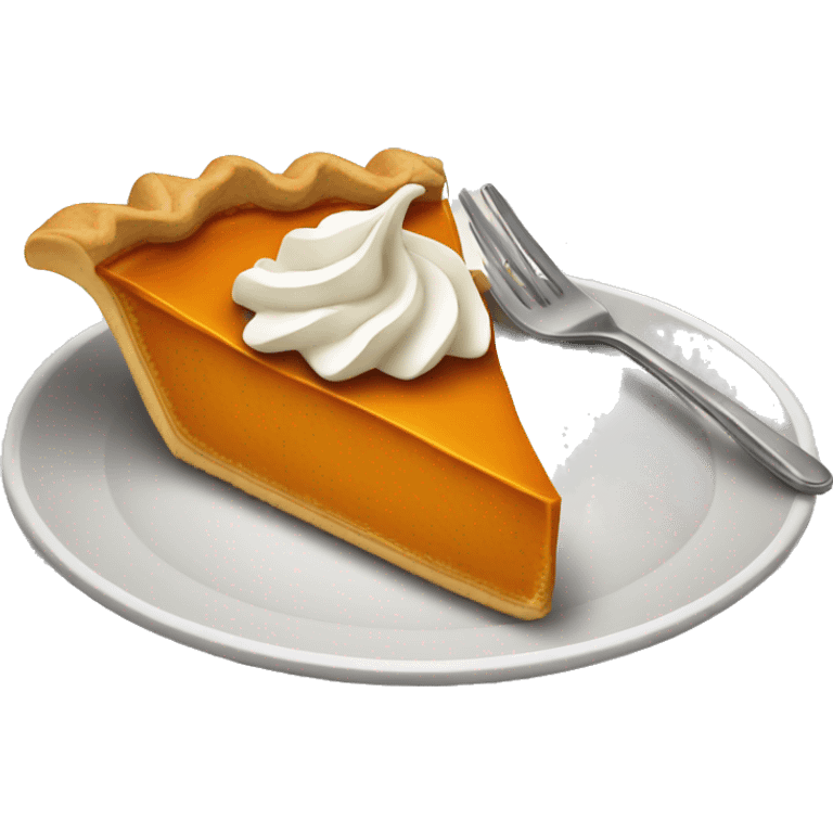 Pumpkin pie emoji