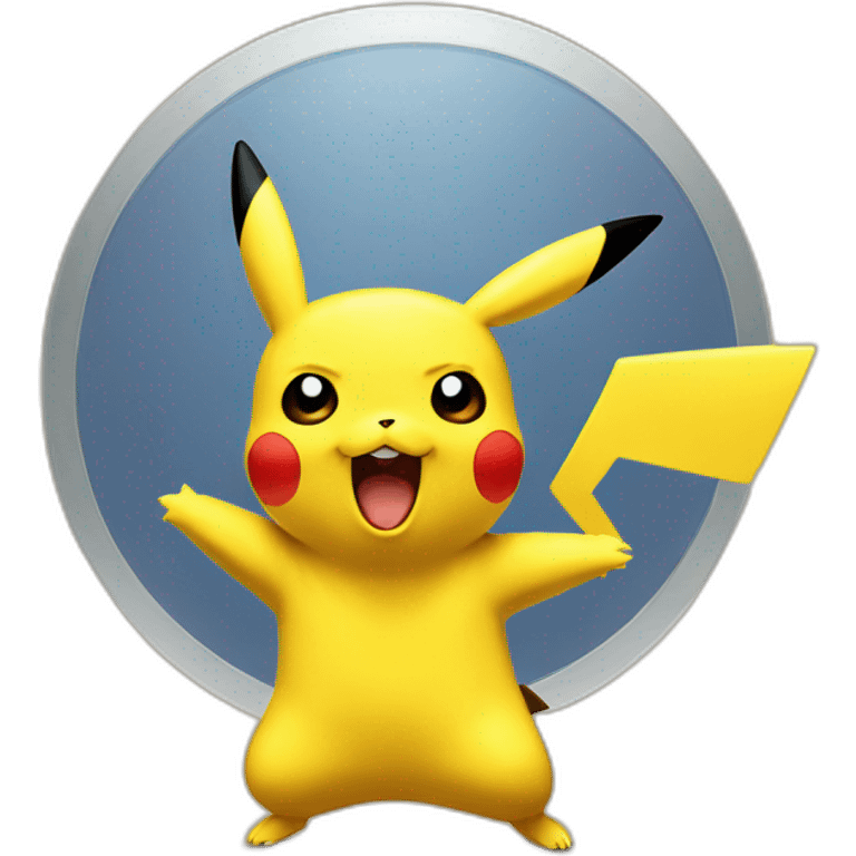 Pikachu attaque emoji