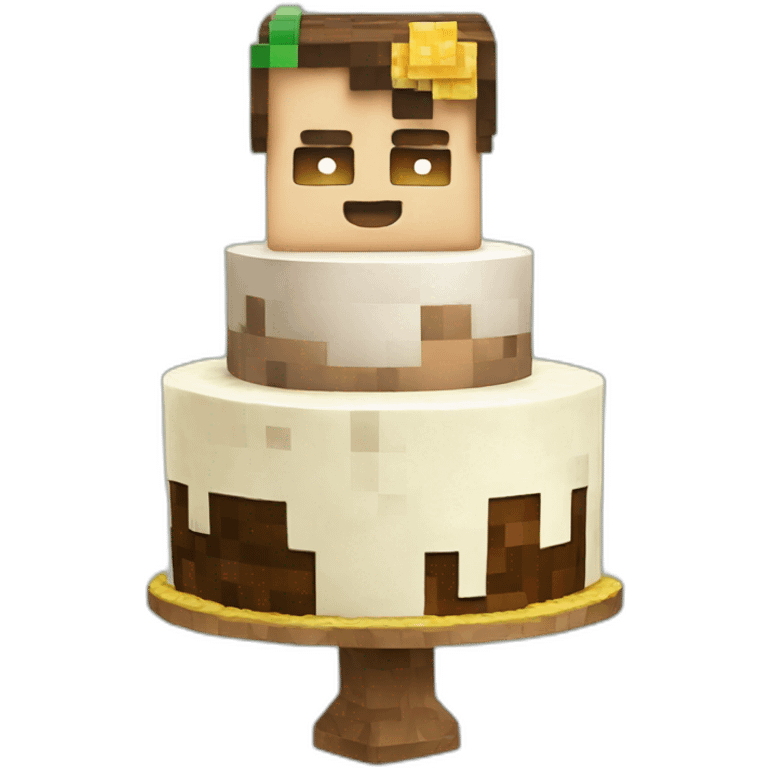 minecraft birthday cake emoji