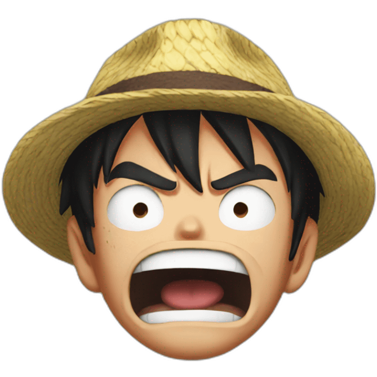 Luffy angry emoji