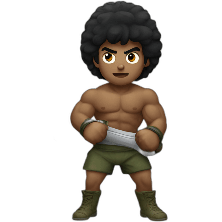 rambo fighting rocky emoji