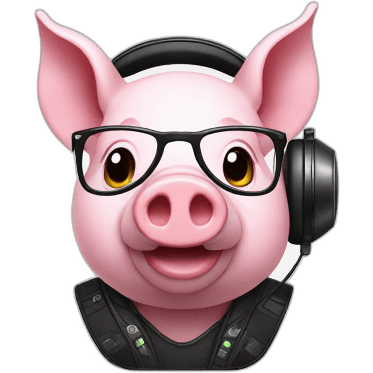 dj pig emoji