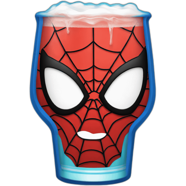 Spiderman drink emoji