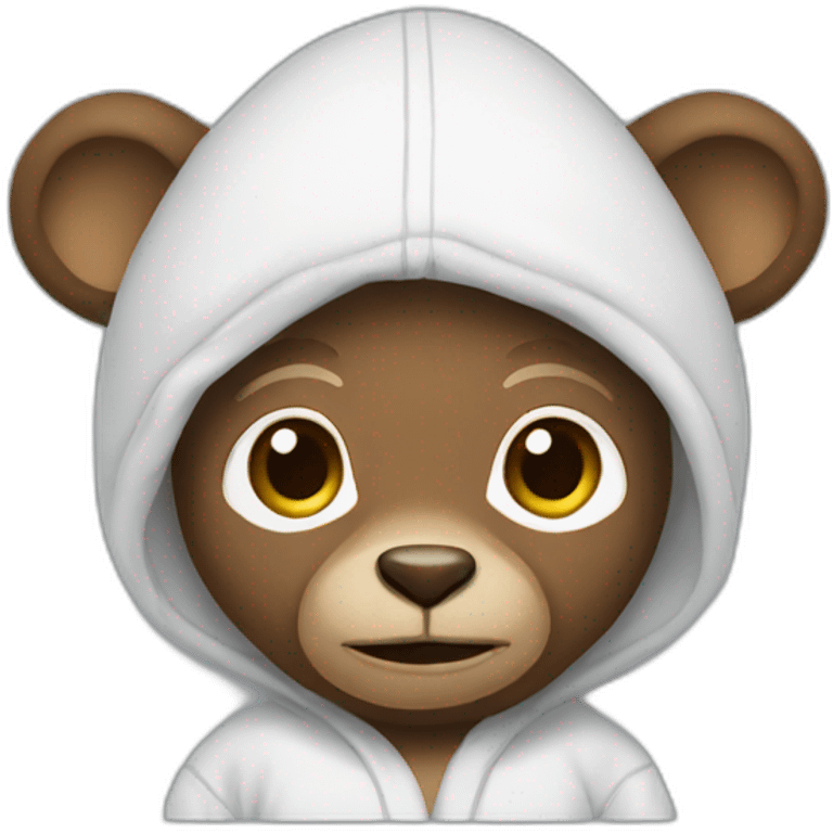 Un singe en pyjama emoji