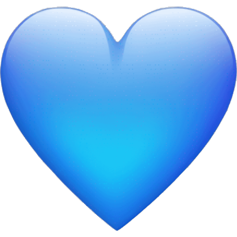 Solid blue gradient heart  emoji