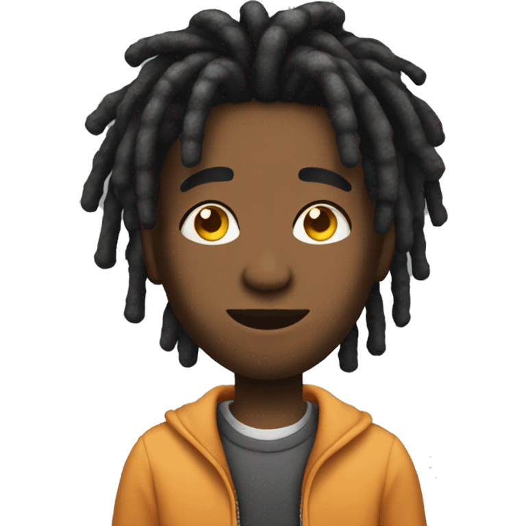 Glo gang with short dreads emoji