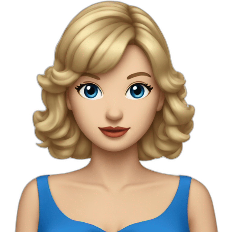 Taylor swift blue dress emoji