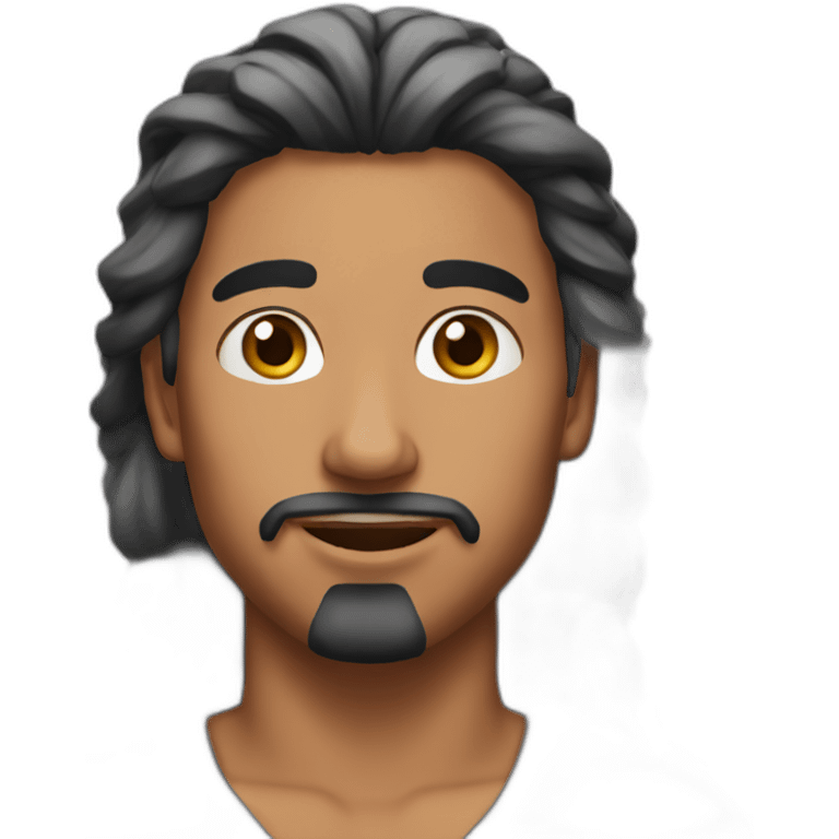 Arabian with buck hairstyle emoji