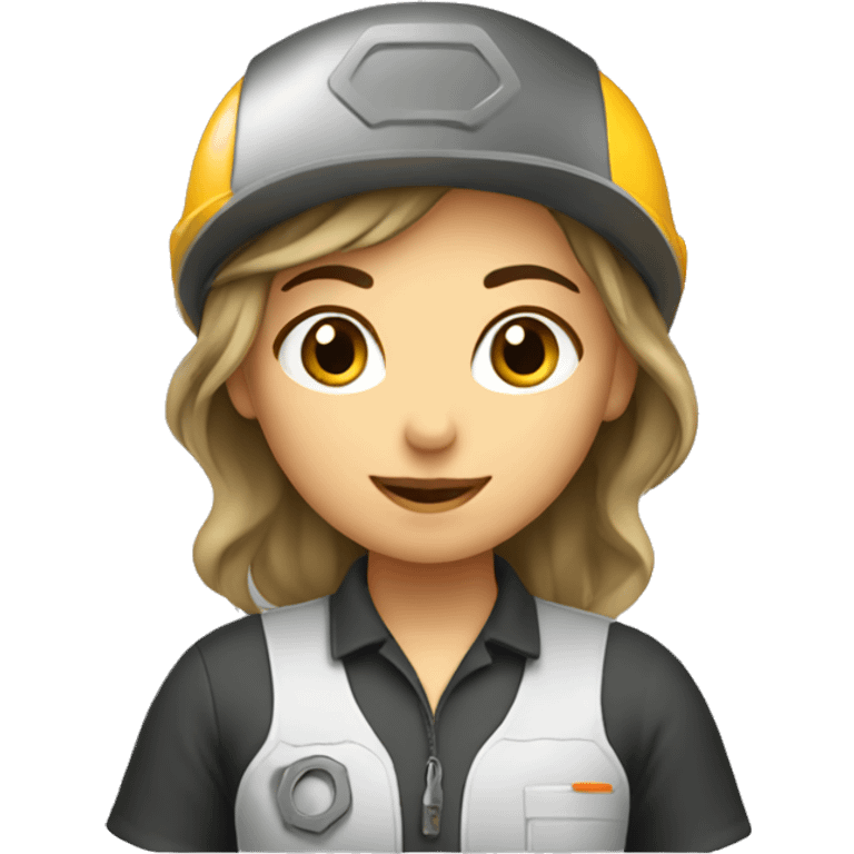 car mechanic girl emoji