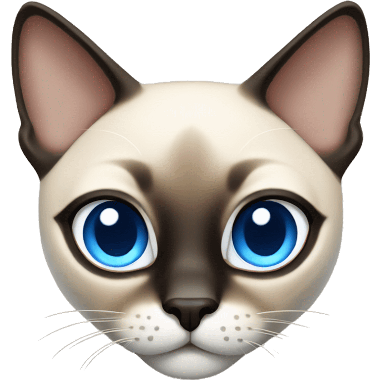 Siamese cat with blue eyes  emoji