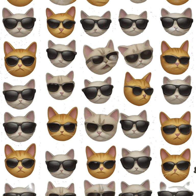 Cat with sunglasses emoji