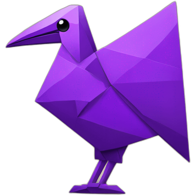 purple roc mythical bird tangram emoji