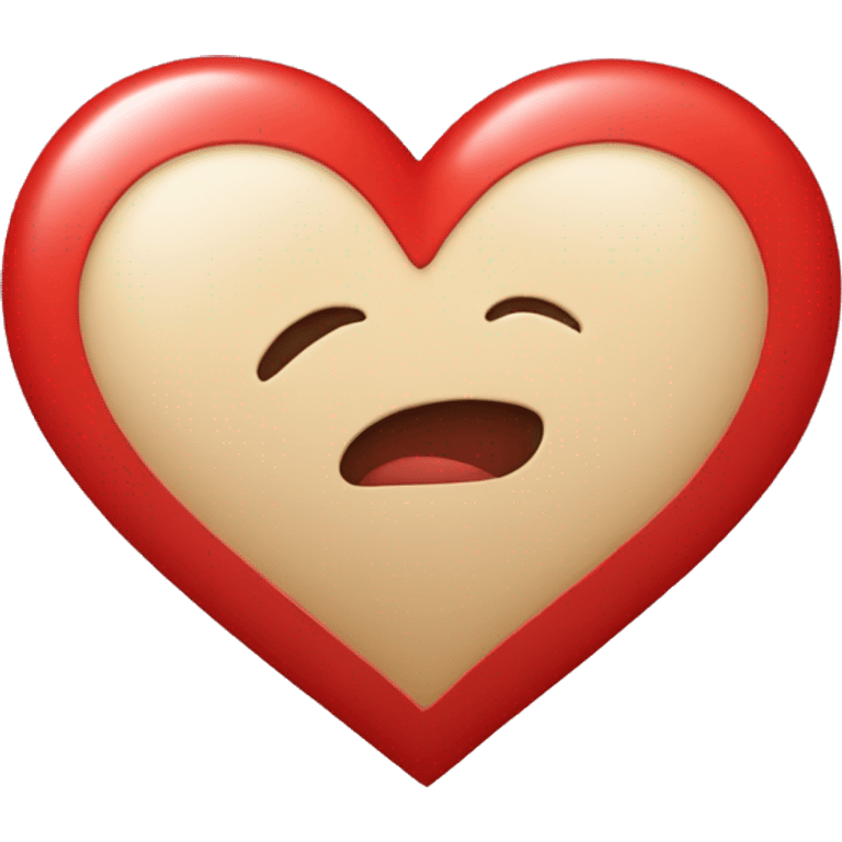 Red heart with the letter 'i' in the middle emoji