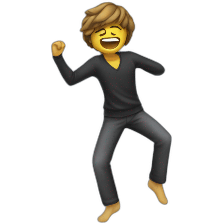 Une personnnequi dab emoji