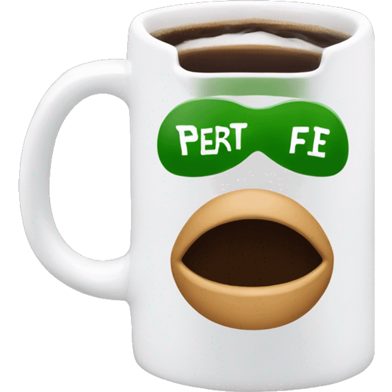 mug with Central Perk sign emoji