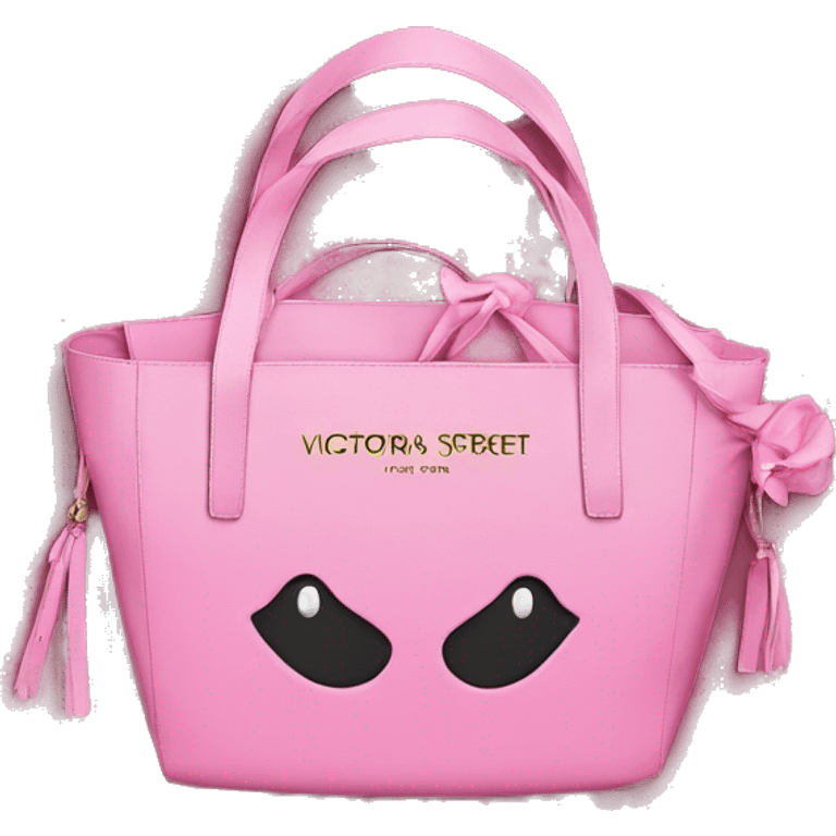 Victoria’s Secret bag pink  emoji