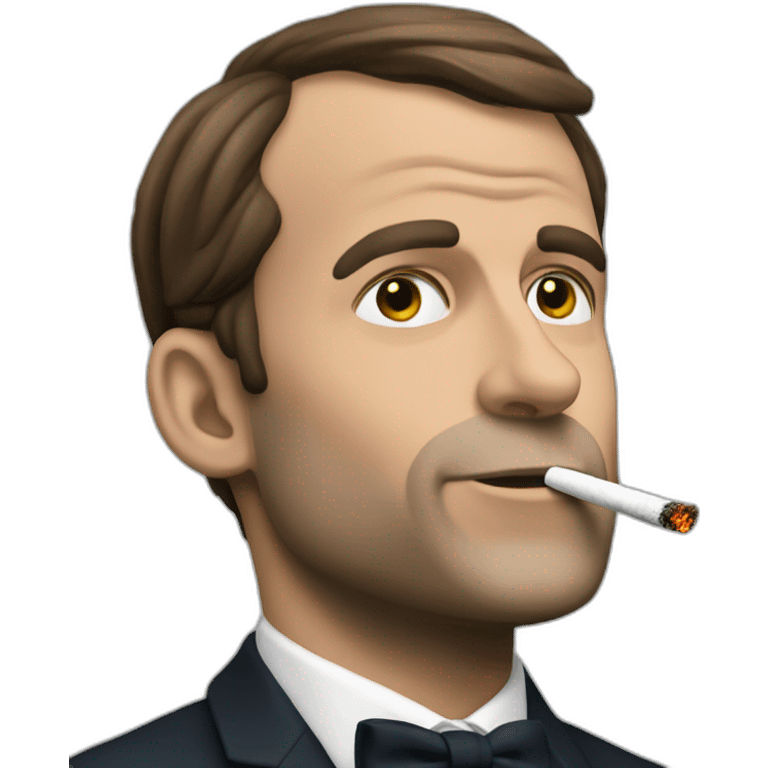 Macron who smoke emoji