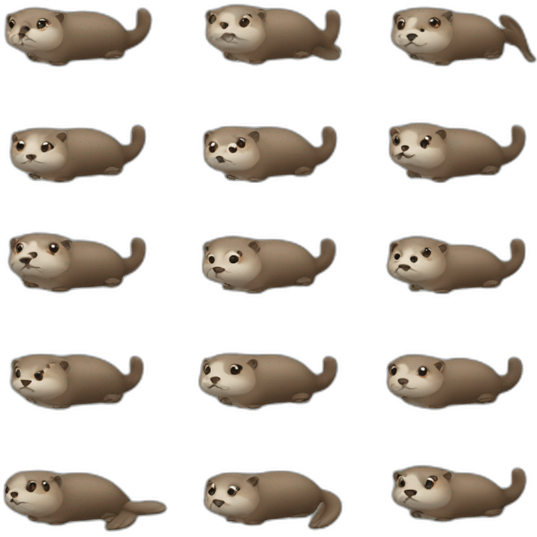 Otter car emoji