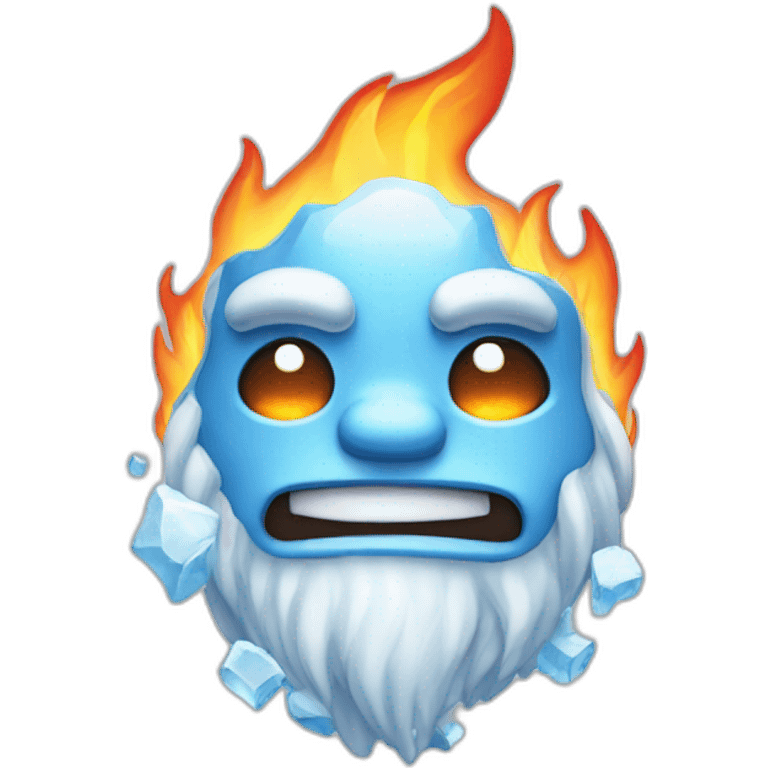 ice-man-with-fire-ice emoji