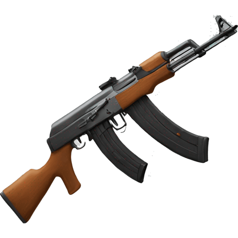 ak47 with arrow and bow emoji