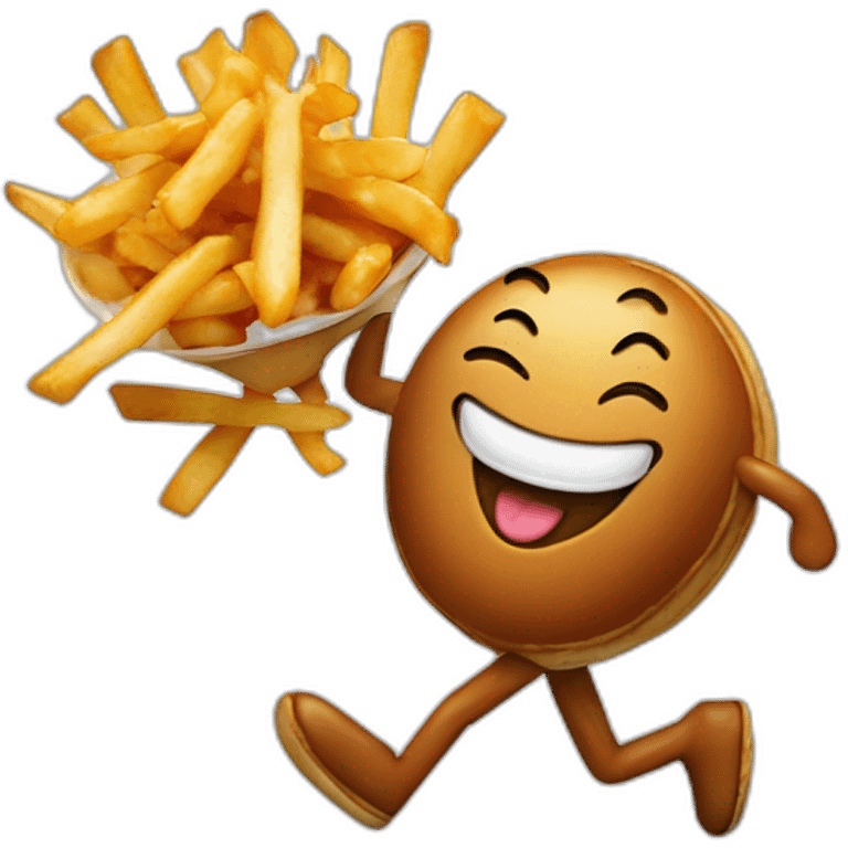 Poutine qui danse emoji