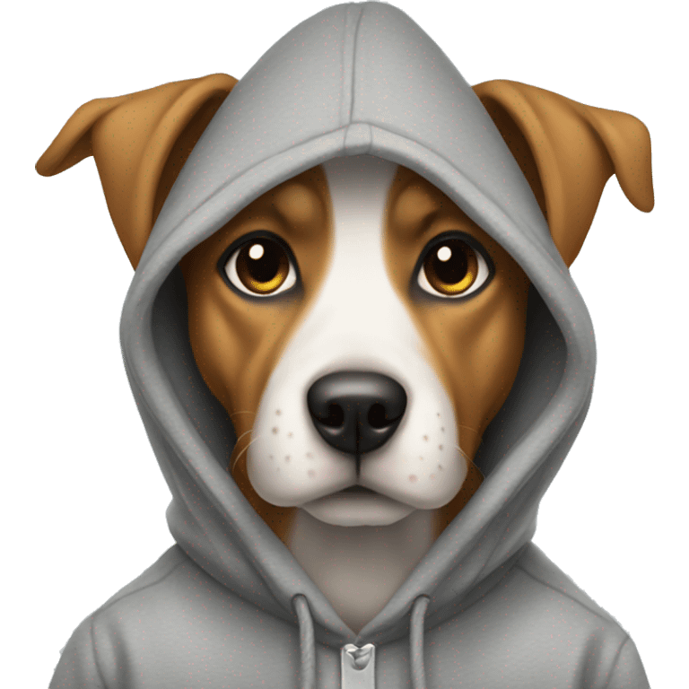 dog wearing a hoodie  emoji