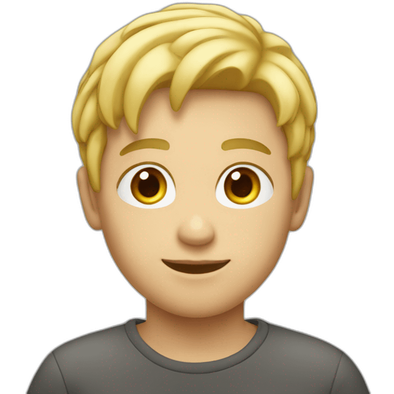 Garçon blond emoji