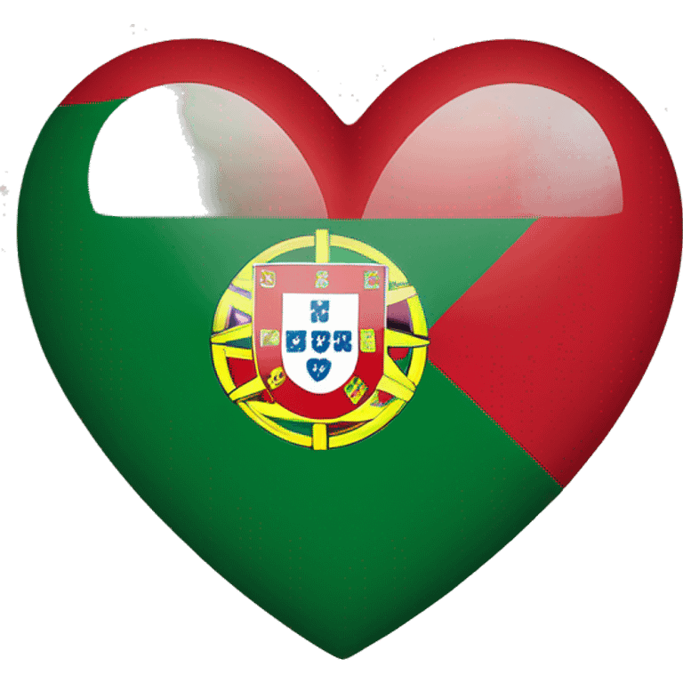 Heart but portugal flag inside emoji