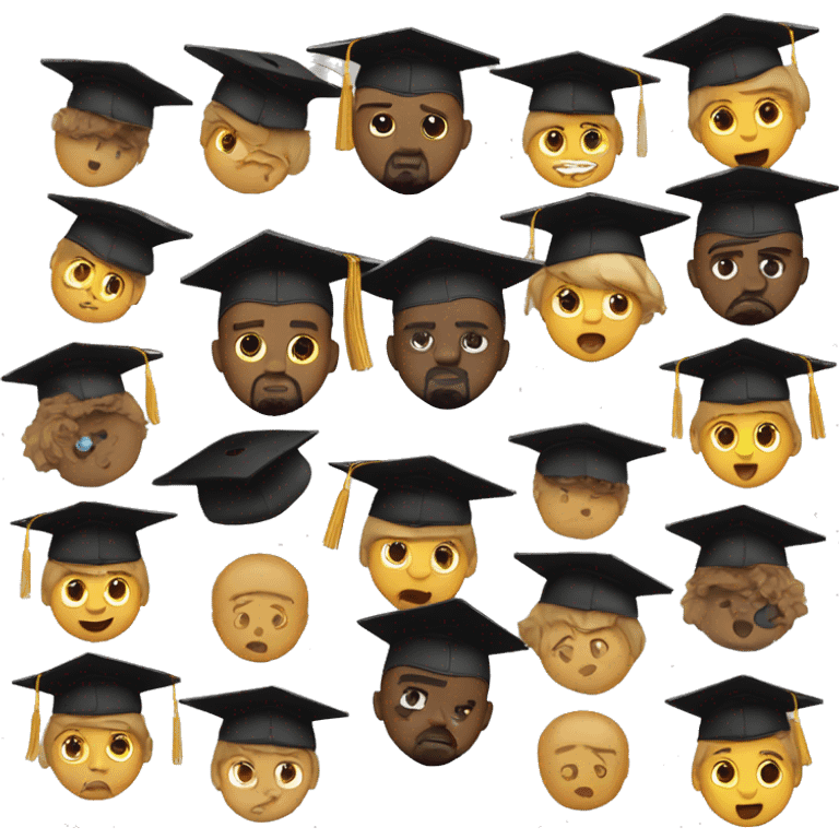 Kanye’s graduation bear face emoji emoji