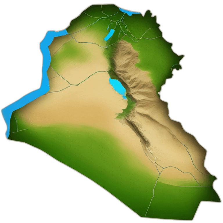 Iraq map emoji