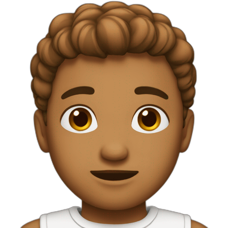 A beautiful, brown boy emoji