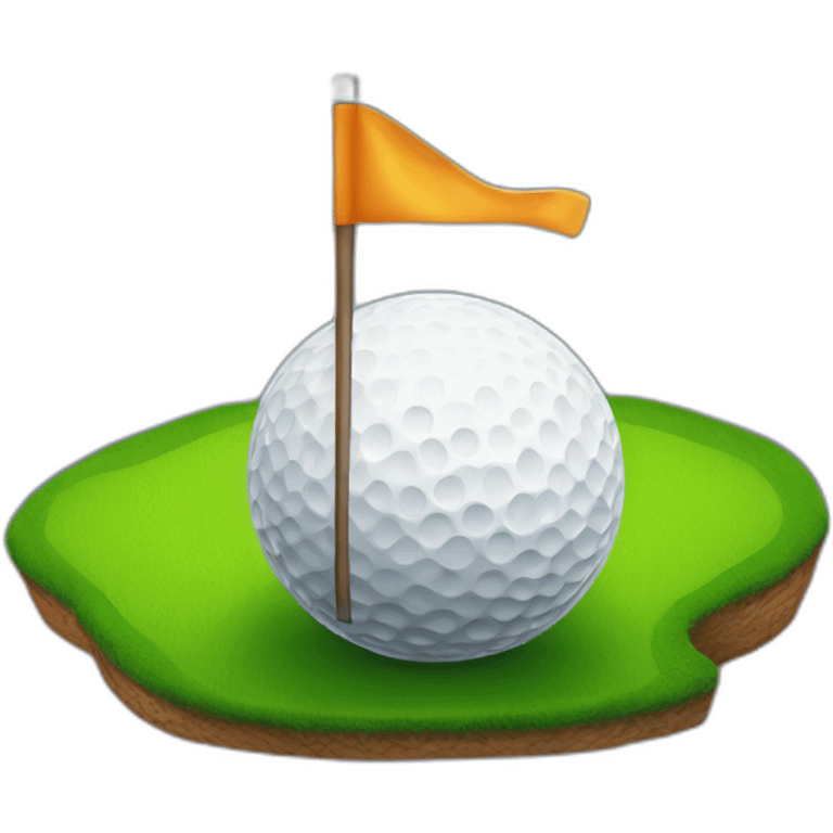 Hole in one golf emoji