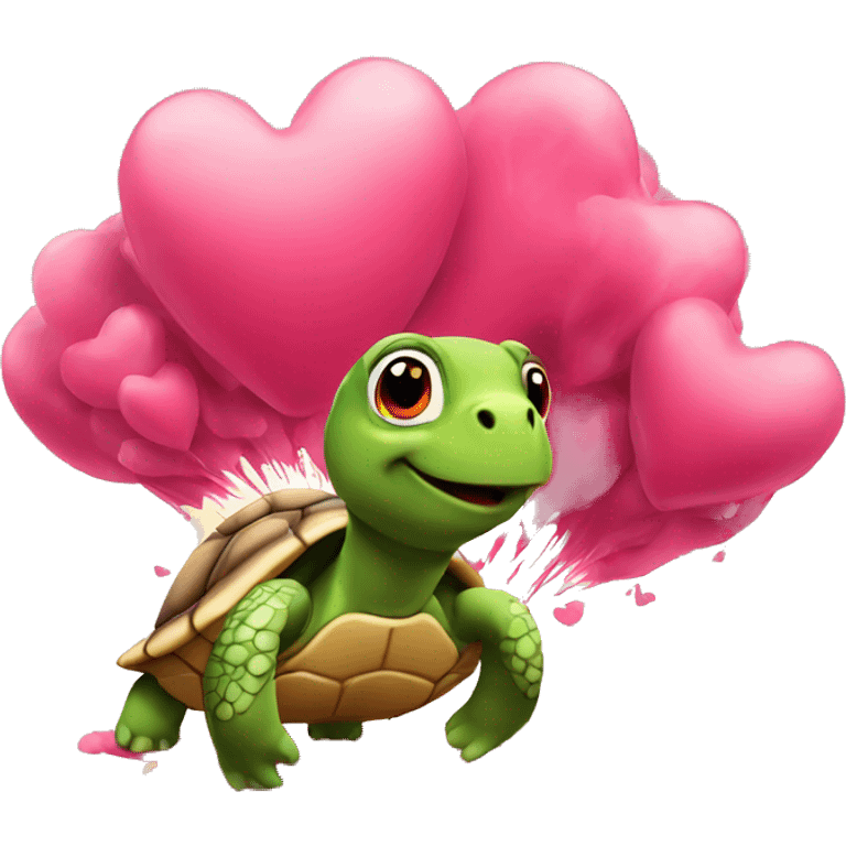 love explosion turtle emoji