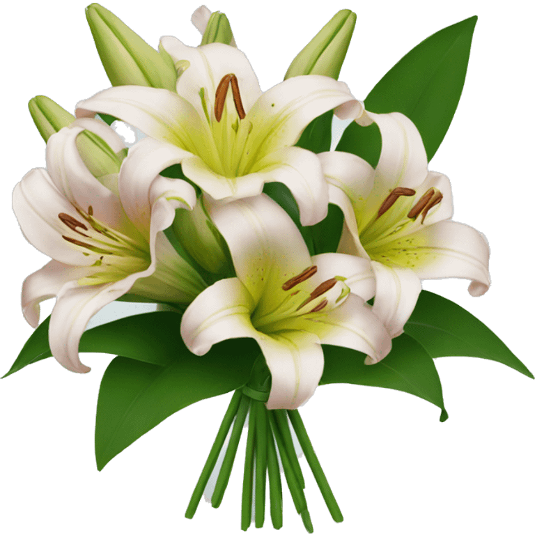 A bouquet of lilies emoji