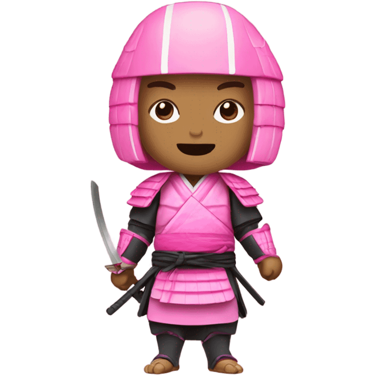 Pink Japanese samurai fighter emoji