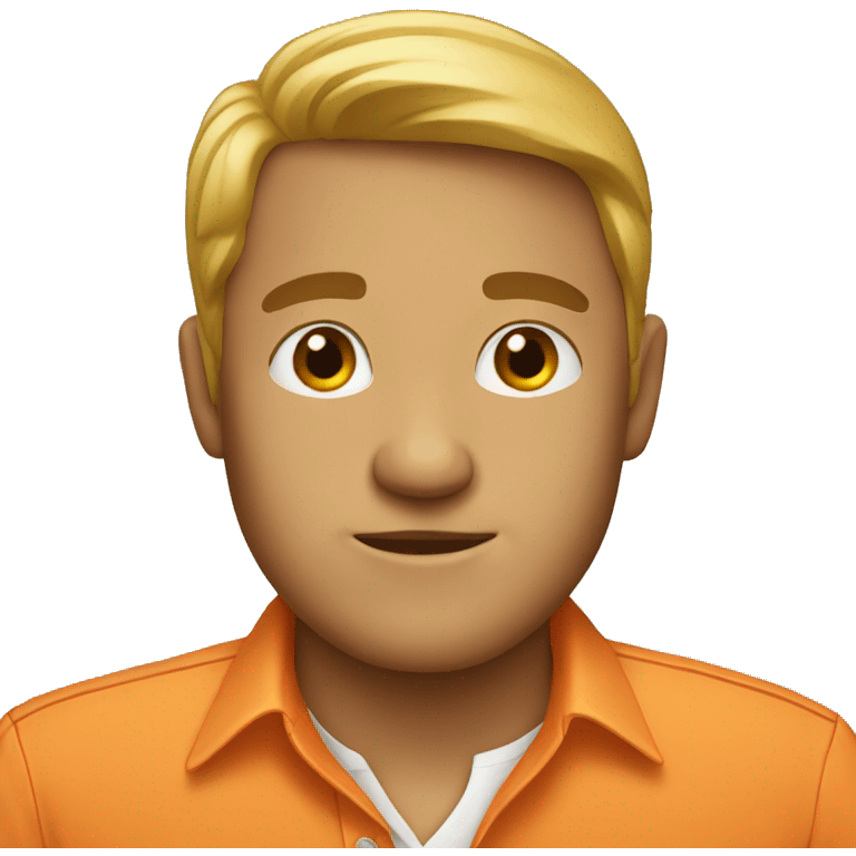 Orange shirt  emoji