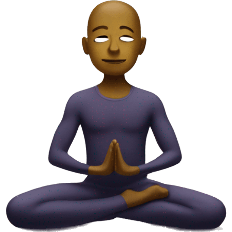 Meditating with quantum energy background  emoji