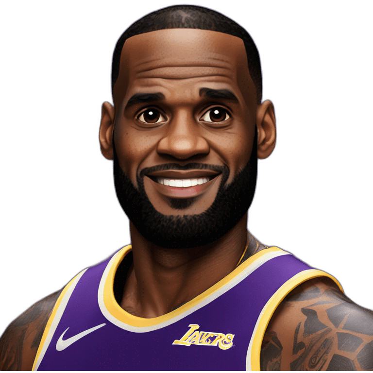 lebron-james-avec-le-maillot-des-lakers emoji