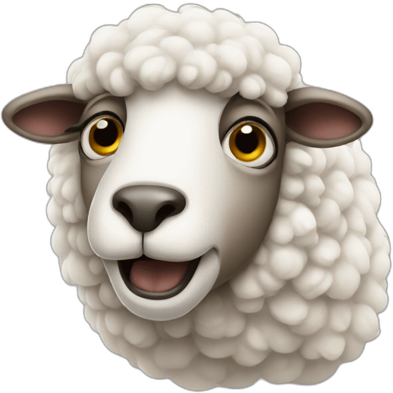 a crying sheep emoji