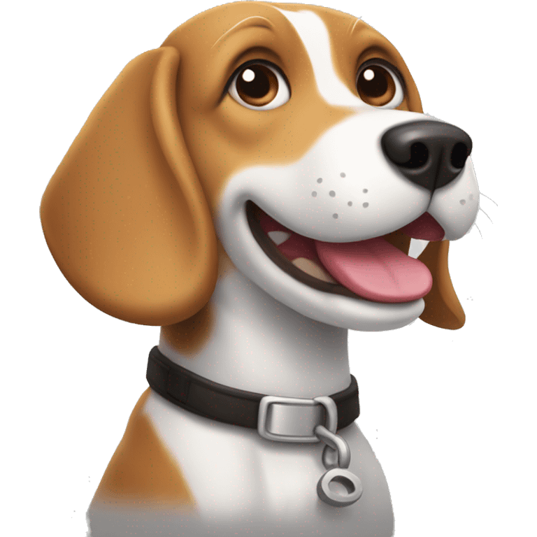 happy beagle emoji