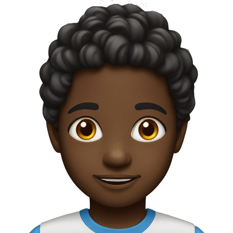 black kid in kindergarten emoji