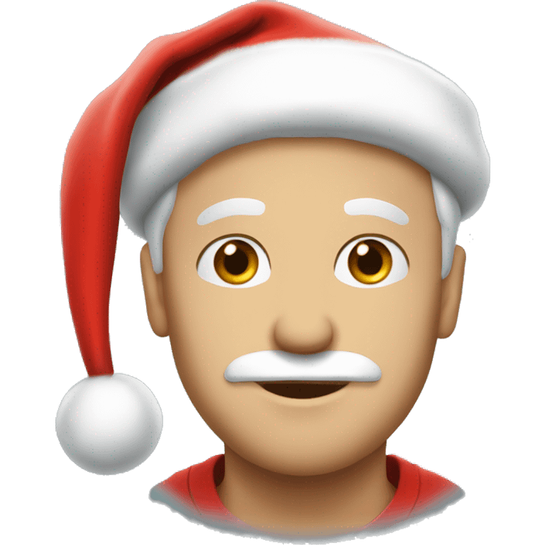 tom hollans with santa hat emoji