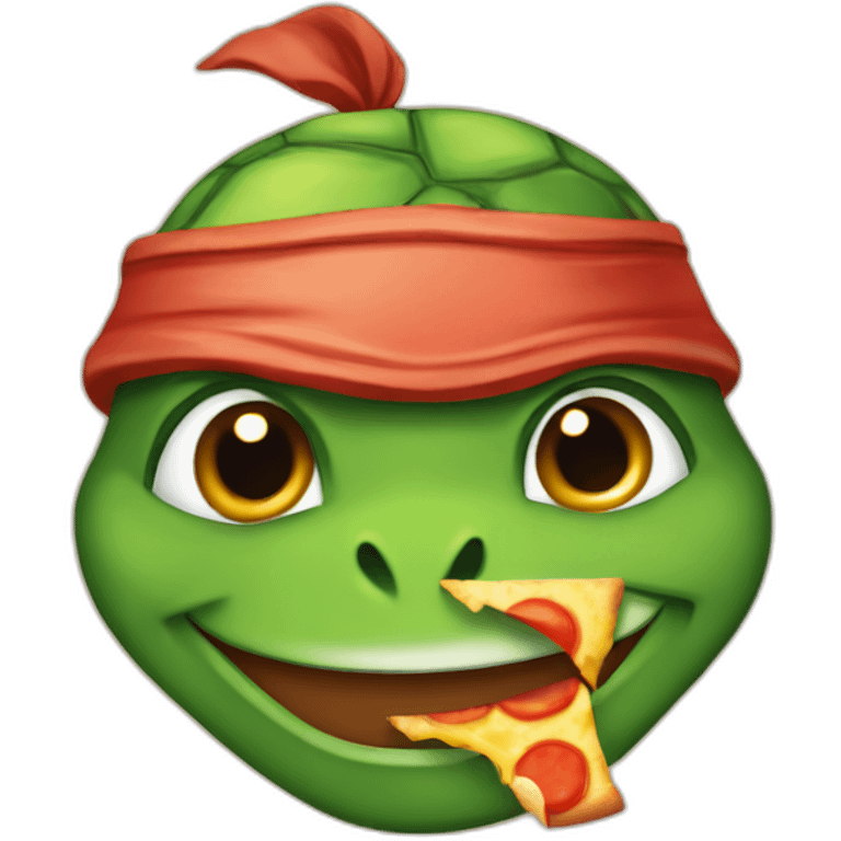 Ninja turtle pizza emoji