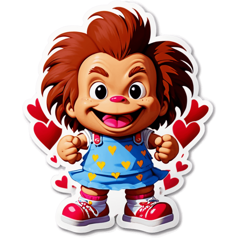 Chuckie on Valentines Day emoji