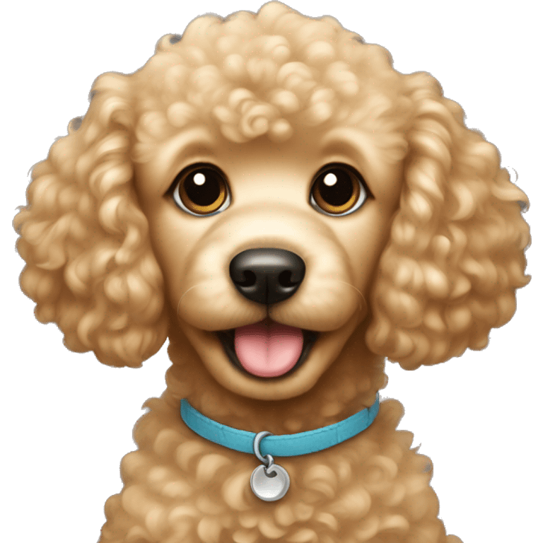 The golden poodle puppy emoji