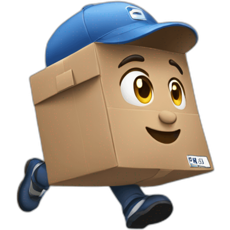 running mailman emoji