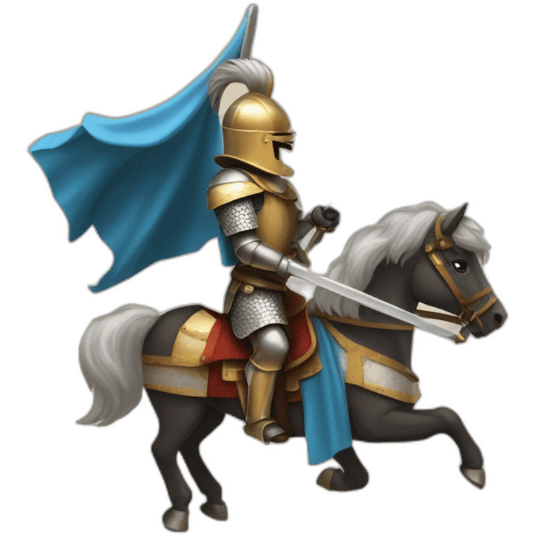 a knight of Ivanhoe in a tournament emoji